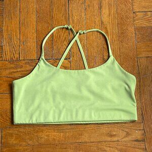 Green Sports Bra Strappy Juliet Bralette Girlfriend Collective XXL